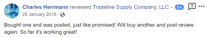 Tradeline Supply Company review