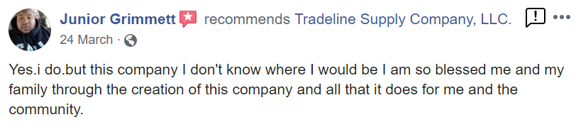 Tradeline Supply Company review