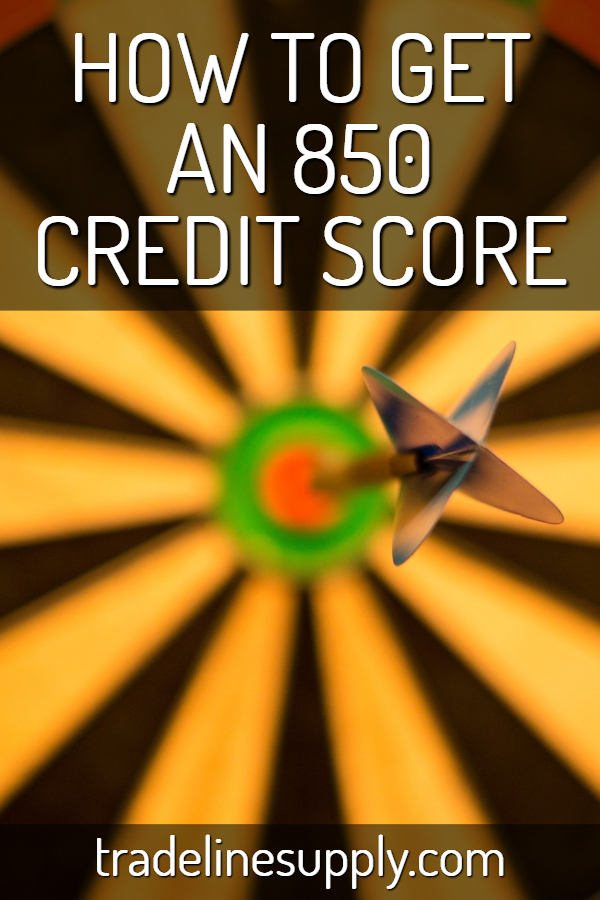 How to Get an 850 Credit Score Pinterest graphic