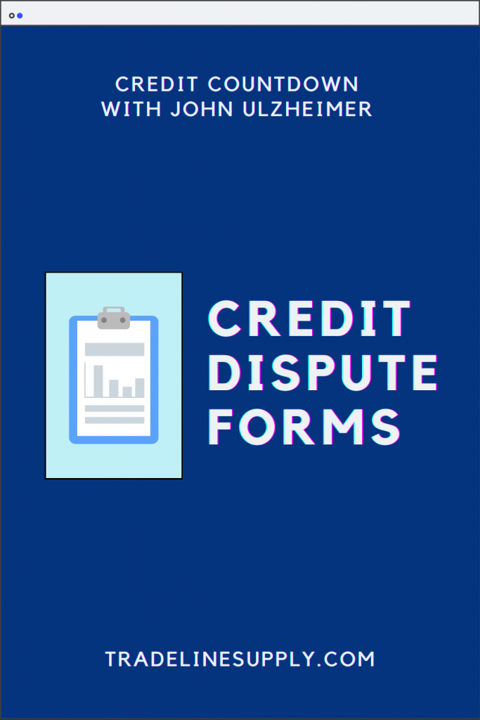 Credit Dispute Forms - Pinterest