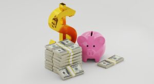 Savings challenge piggy bank