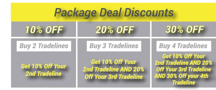 Tradeline Discounts