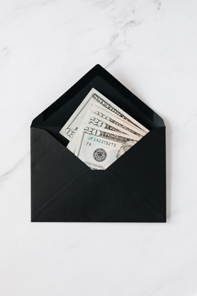 Money envelope budget method